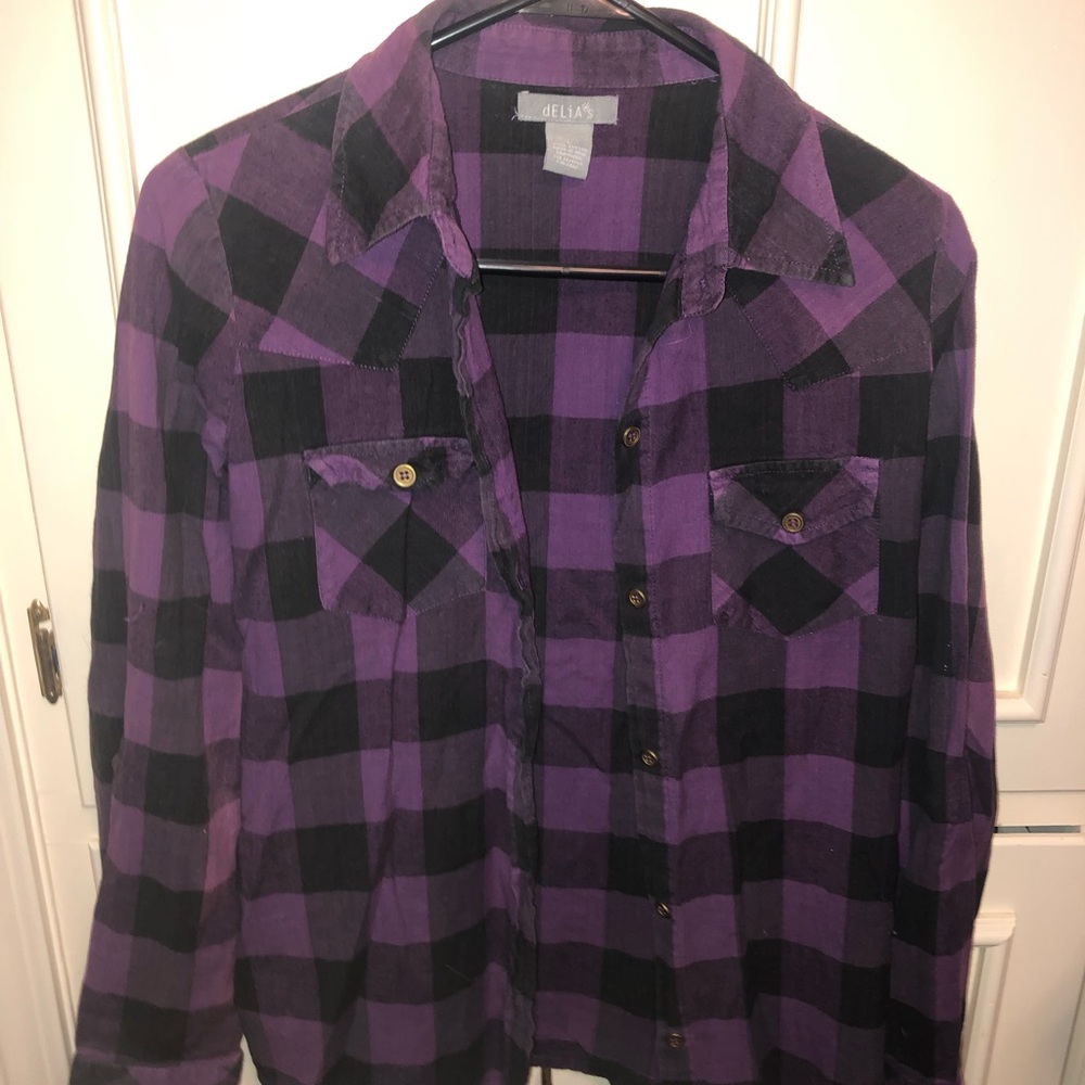 flannel button up